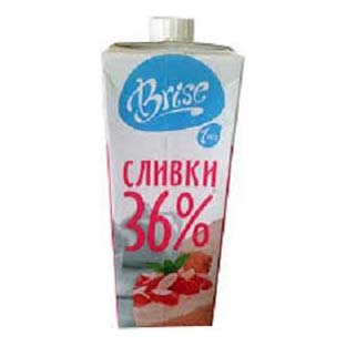 

Сливки для взбивания Brise ультрапастеризованные 36% БЗМЖ 1 л