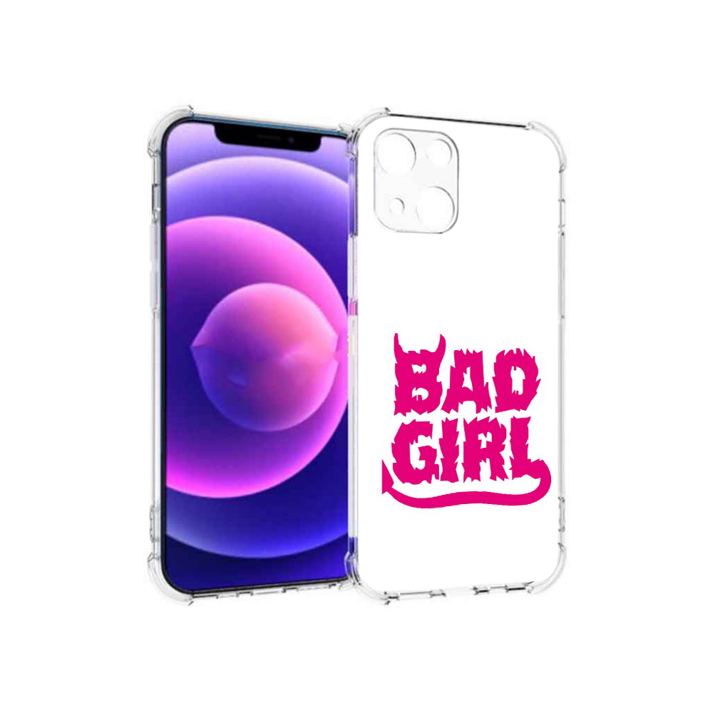 

Чехол MyPads Tocco для Apple iPhone 13 mini плохая девочка (PT162959.608.545), Прозрачный, Tocco