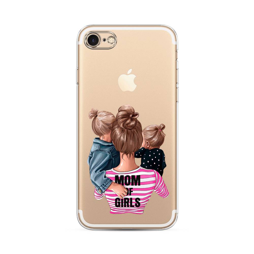 

Чехол Awog на Apple iPhone 8 / Айфон 8 "Mom of Girls", Разноцветный, 10850-6