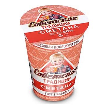 

Сметана Советские Традиции 20% БЗМЖ 180 г
