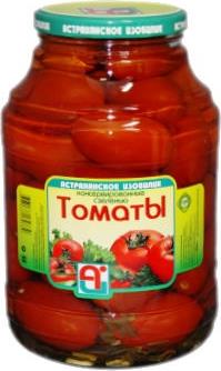 Томаты Астраханское Изобилие консервированные 3 кг