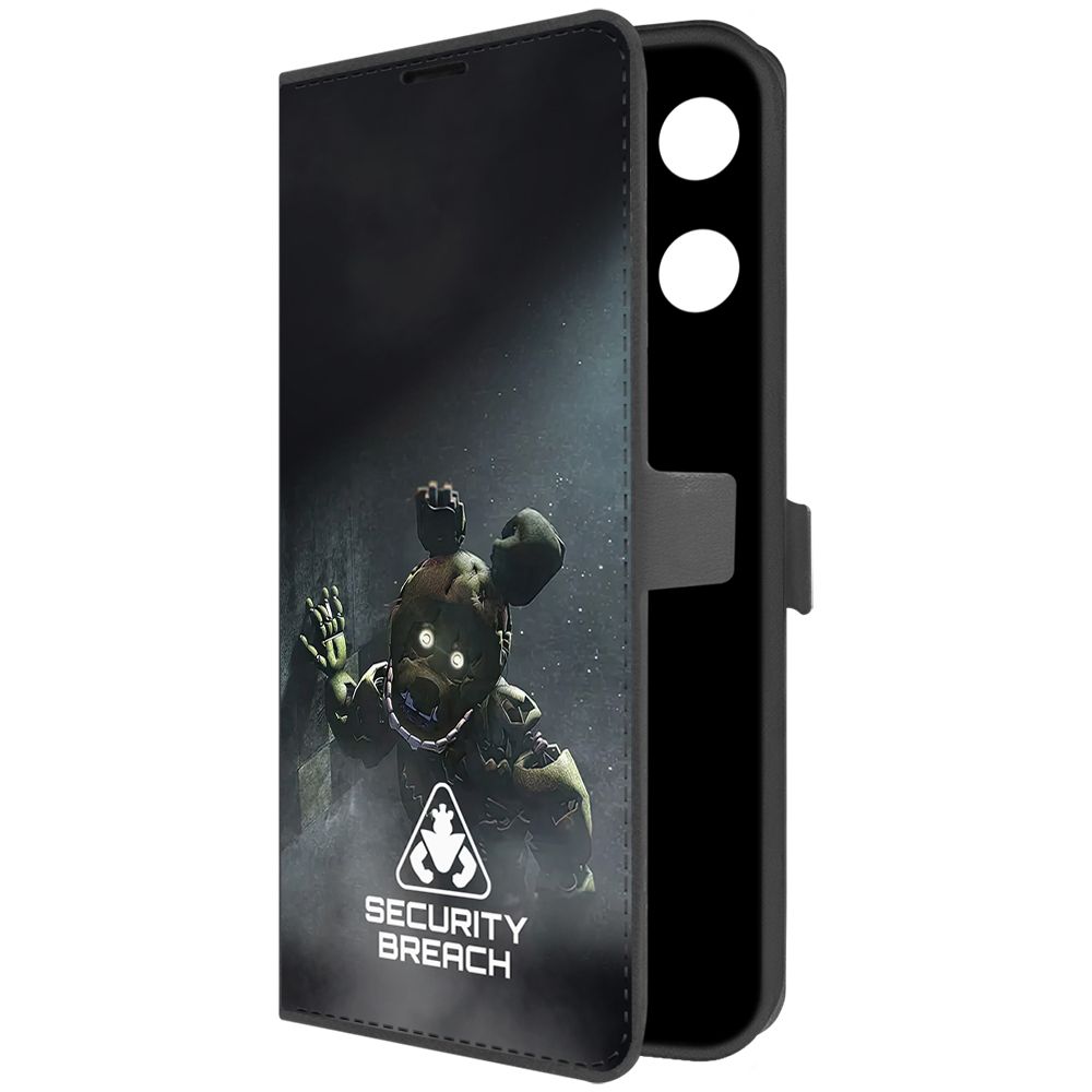 

Чехол-книжка Krutoff Eco Book для INFINIX Note 30 Pro ФНАФ - Нарушение безопасности, Черный