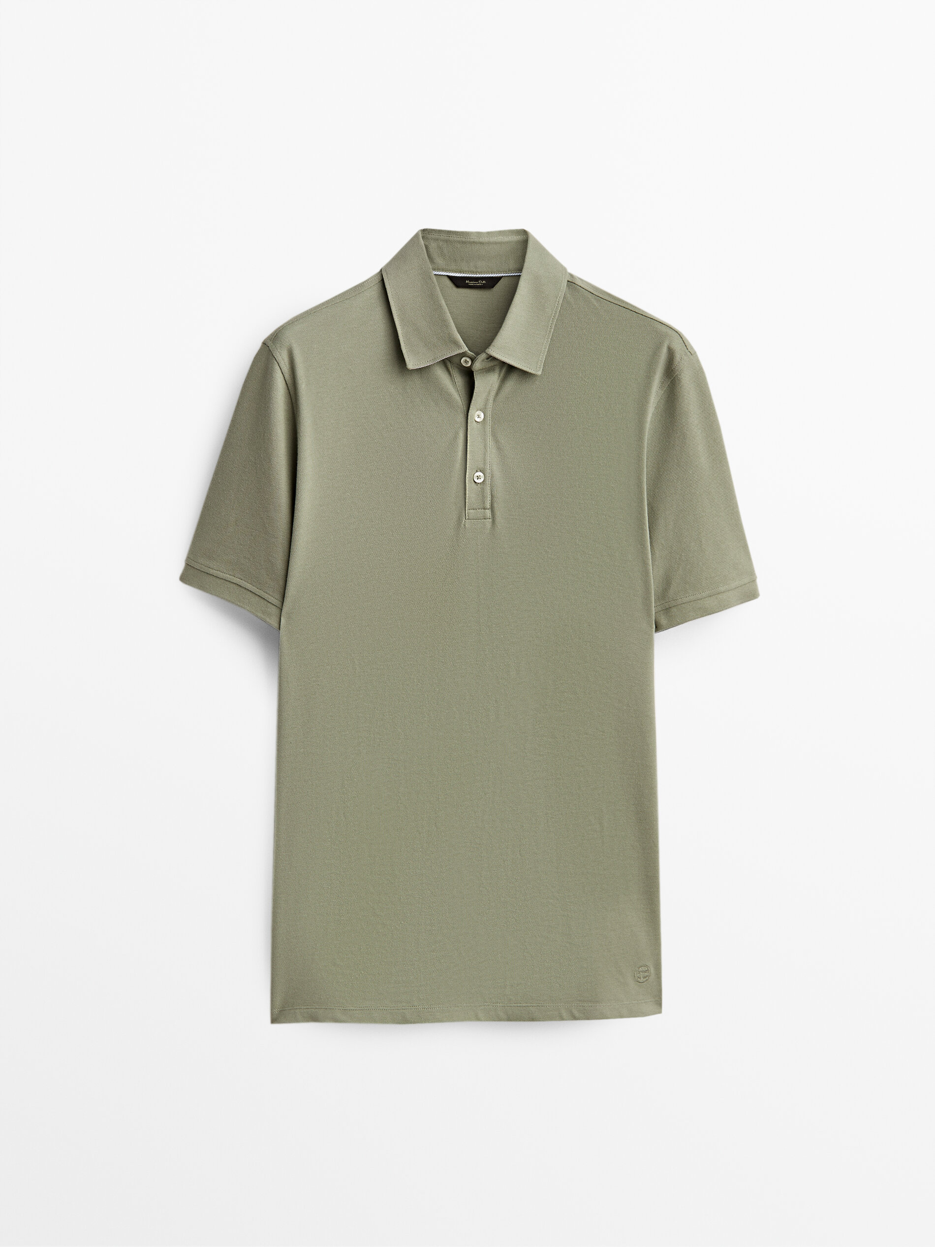 

Футболка мужская Massimo Dutti 00758290508 зеленая S, 00758290508