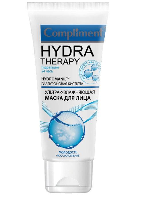 Маска для лица Compliment HYDRA THERAPY ультра-увлажняющая 100 мл