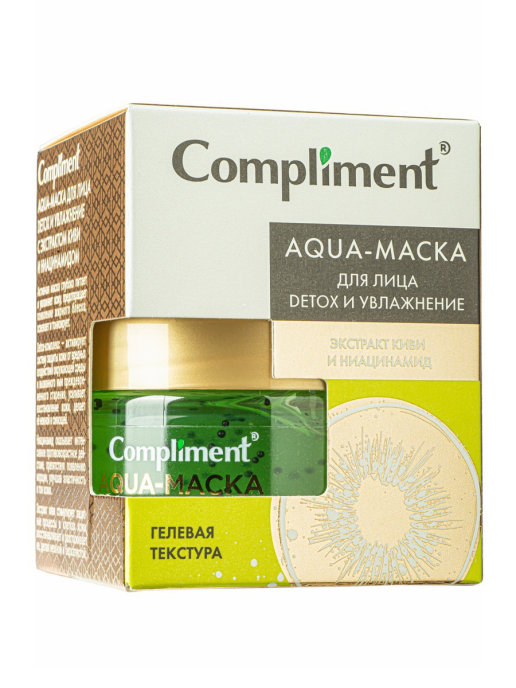 

Aqua-маска для лица Compliment JUICY BLOOM с экстрактом киви и ниацинамидом 100 мл