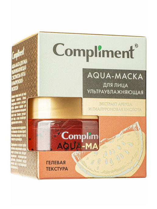 Aqua-маска для лица Compliment JUICY BLOOM ультраувлажняющая 100 мл pl маска для волос репейная с витаминами банка 250 мл