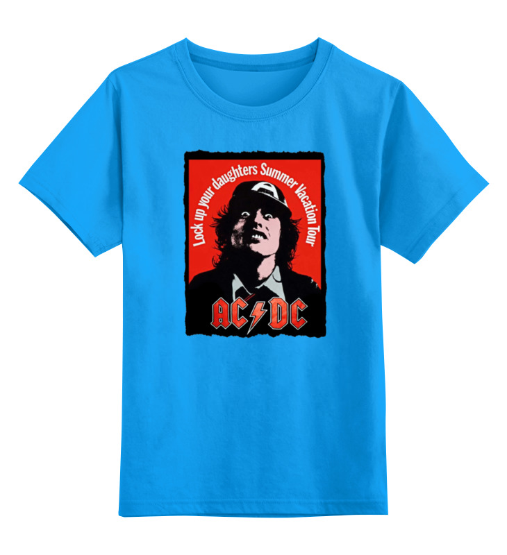 

Футболка детская Printio Ac/dc цв. голубой р. 116, Ac/dc