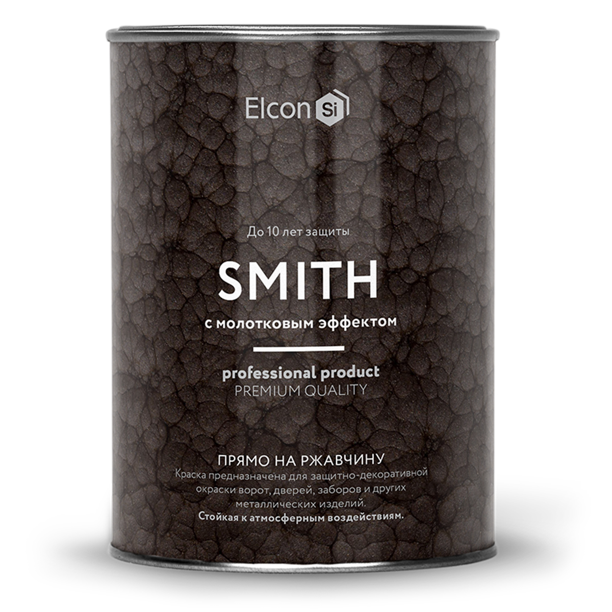 фото Краска elcon smith кузнечная, с молотковым эффектом, шоколад, 800 г