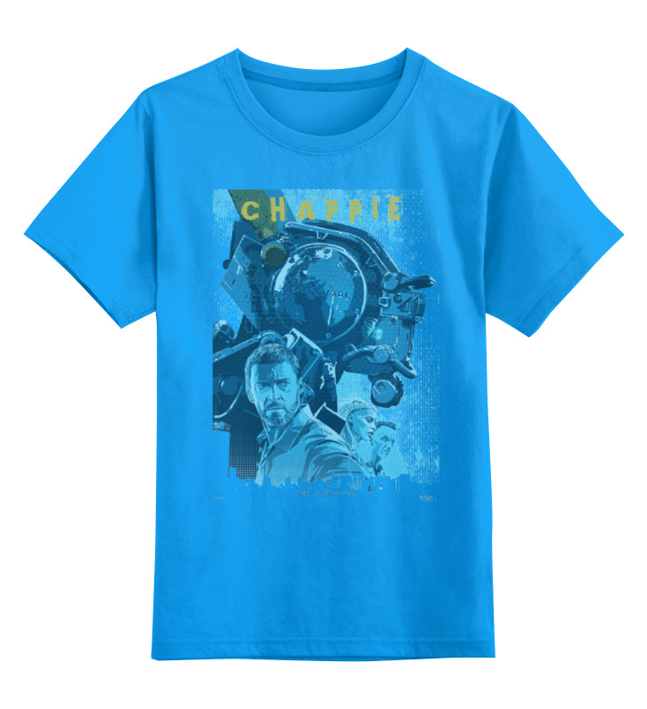 

Футболка детская Printio Chappie / робот чаппи цв. голубой р. 116, Chappie / робот чаппи
