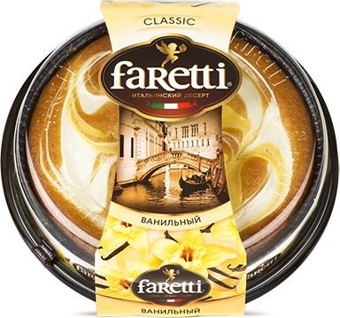 

Торт Faretti бисквитный ванильный 400 г
