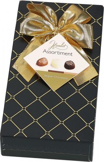 

Набор конфет Hamlet Assortiment Black из темного, молочного, белого шоколада 125 г