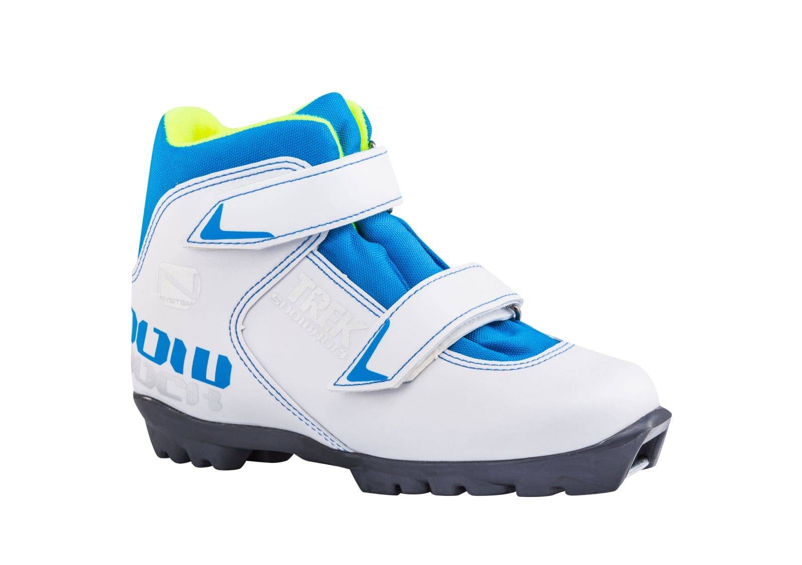 фото Ботинки лыжные детские nnn trek snowrock2 белые/логотип синий размер ru29 ru30 см18