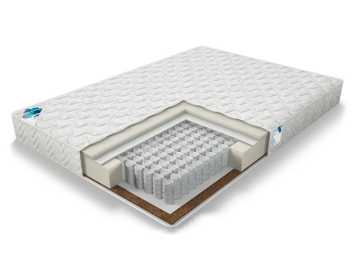 

Матрас DIMAX Практик Базис Хард 500 200x195, Белый, Практик Базис Хард 500