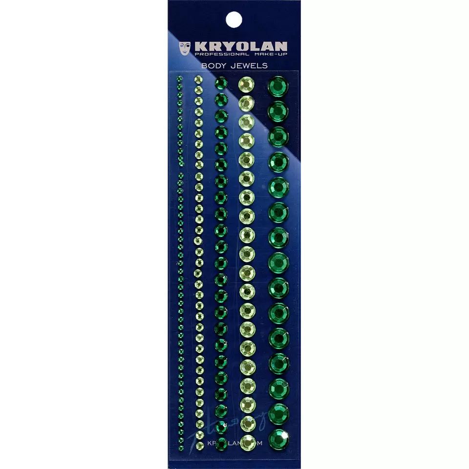 

Набор из самоклеящихся страз Kryolan Body Jewels, цвет pearl, 8 г, Разноцветный