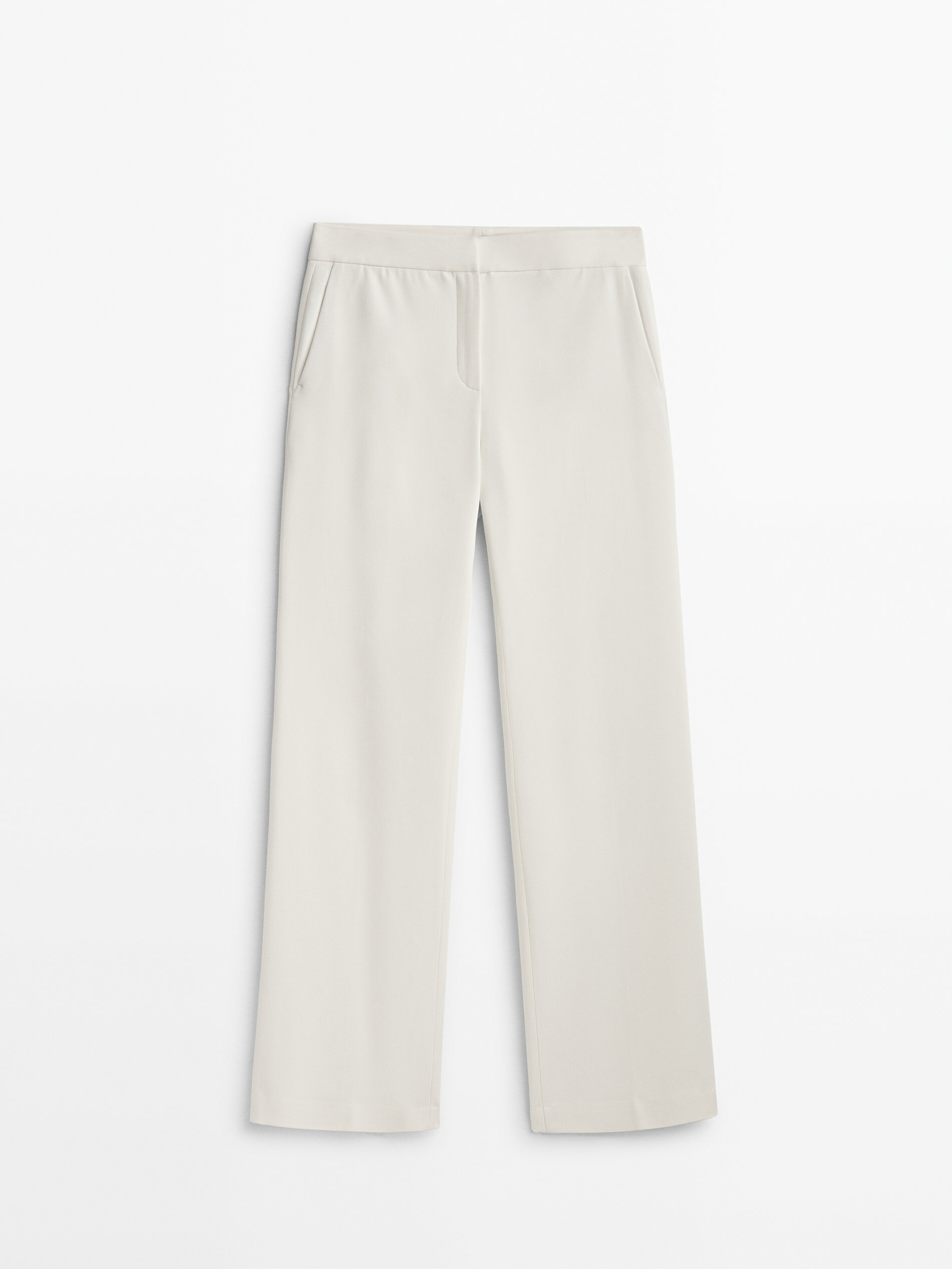 

Брюки женские Massimo Dutti 05020922251 белые 34, 05020922251
