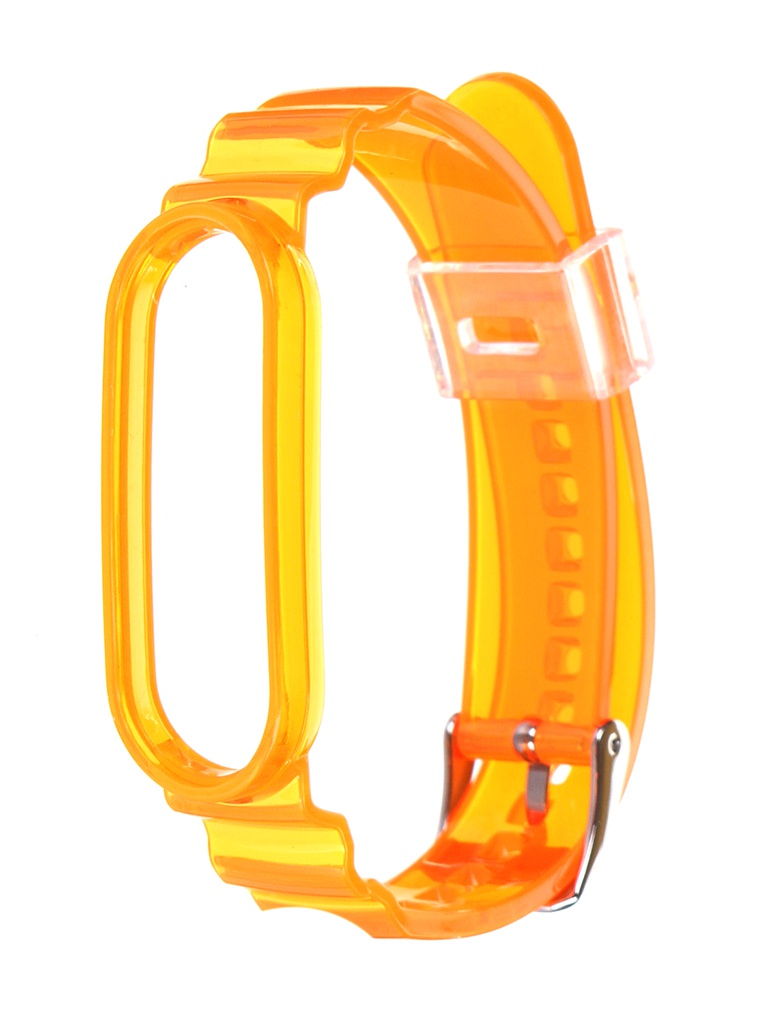 

Ремешок Zibelino для Mi Band 3/4/5/6 Plastic Orange ZBS-PP-XIMB5-ORG, Mi Band 3/4/5/6