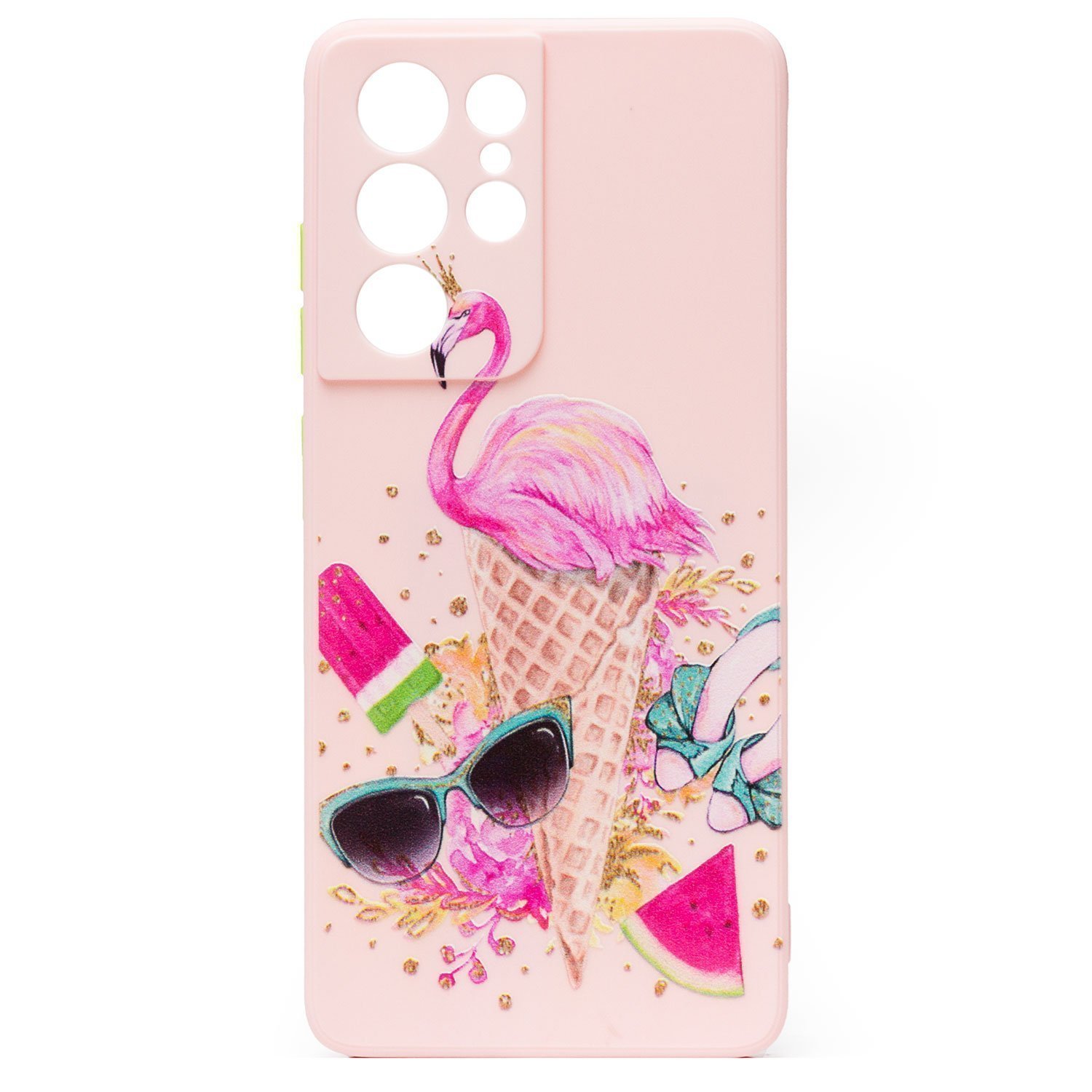 

Чехол Samsung SM-G998B (Galaxy S21 Ultra) силиконовый (рис. 246/003), Розовый