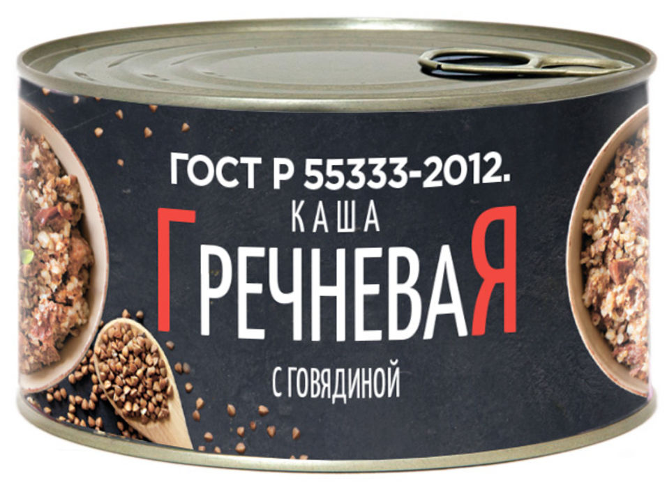 

Каша Мамир гречневая с говядиной ГОСТ 325г