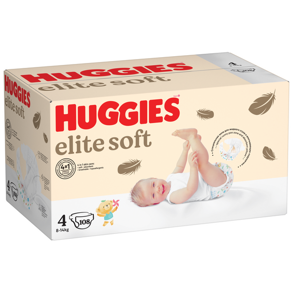 

Подгузники Huggies Elite Soft 8-14 кг, 4 размер, 108 шт