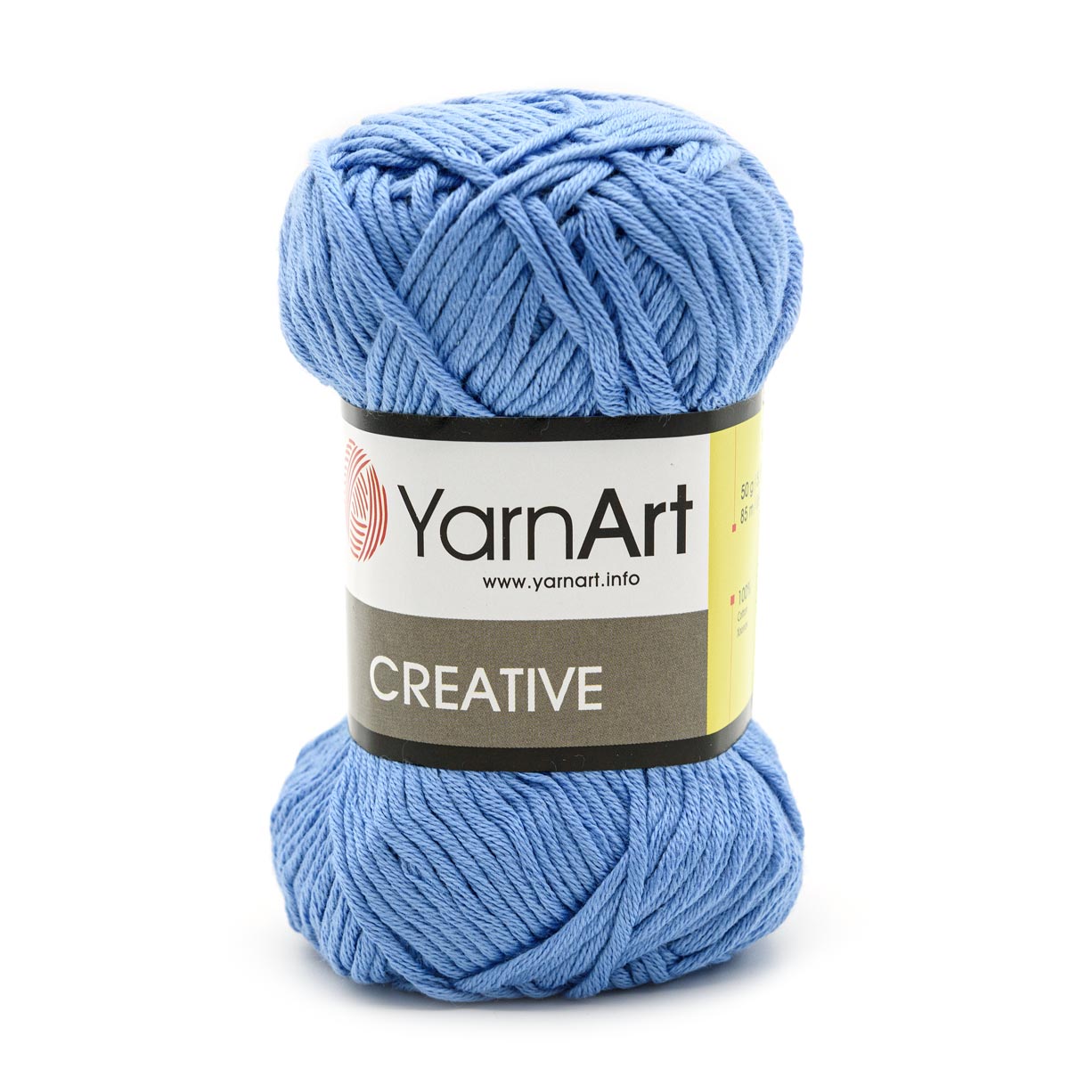 

Пряжа YarnArt Creative 50г, 85м (100% хлопок) (239 голубой), 5 мотков, Creative