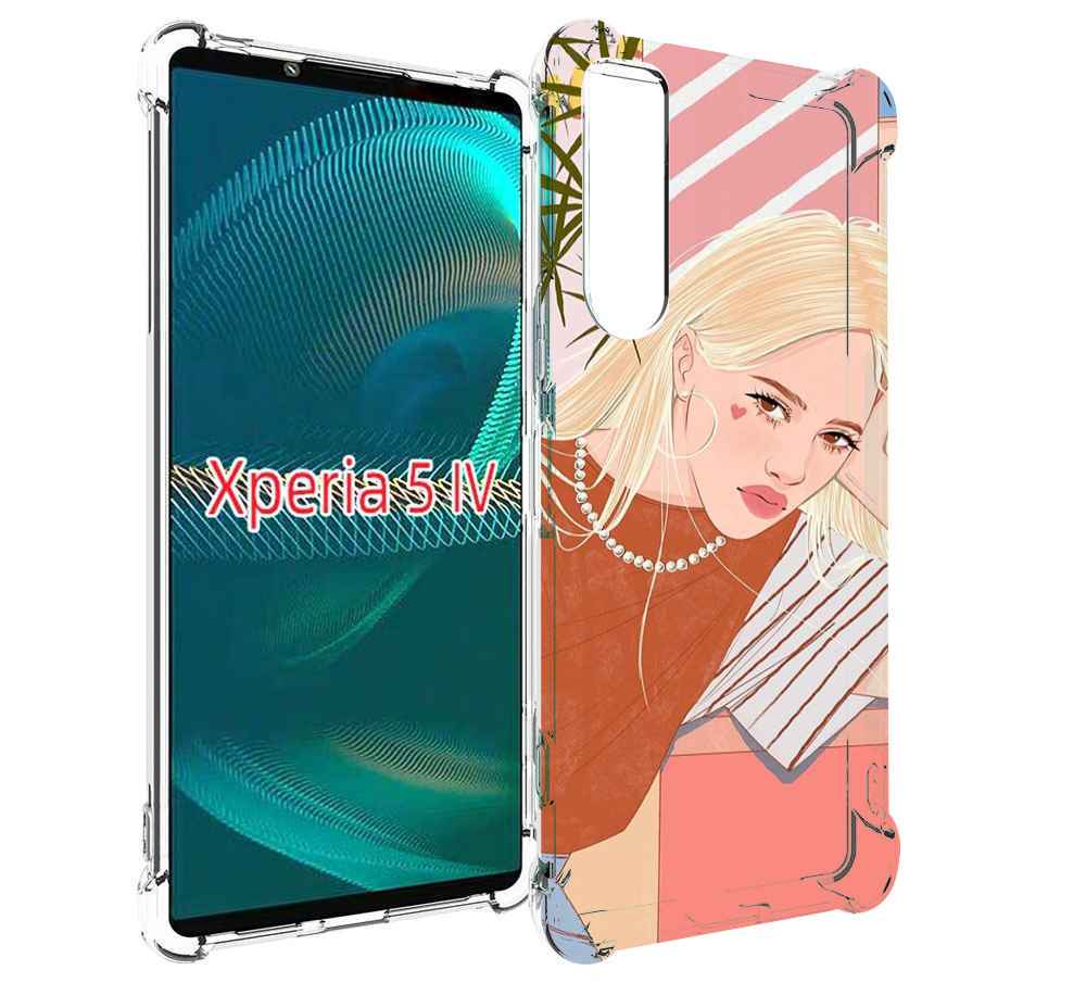 

Чехол MyPads летняя-девочка женский для Sony Xperia 5 IV (5-4), Прозрачный, Tocco