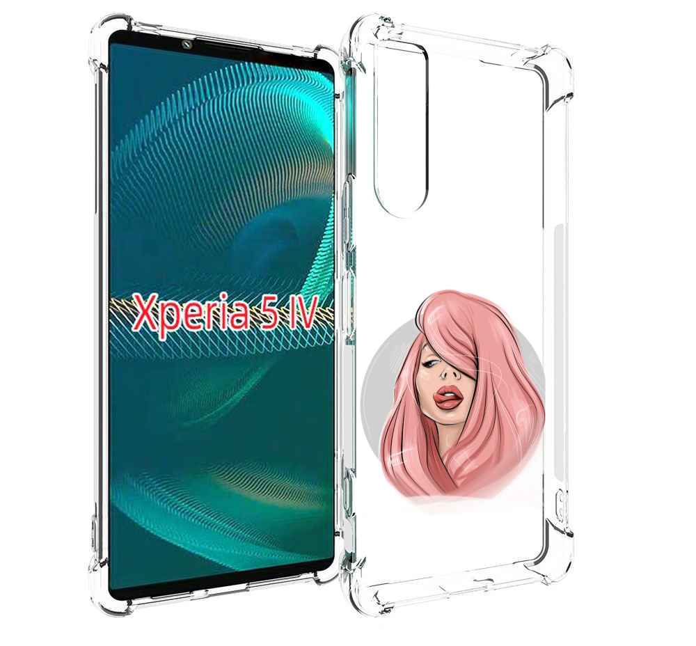 

Чехол MyPads лицо-девушки-с-розовыми-волосами женский для Sony Xperia 5 IV (5-4), Прозрачный, Tocco