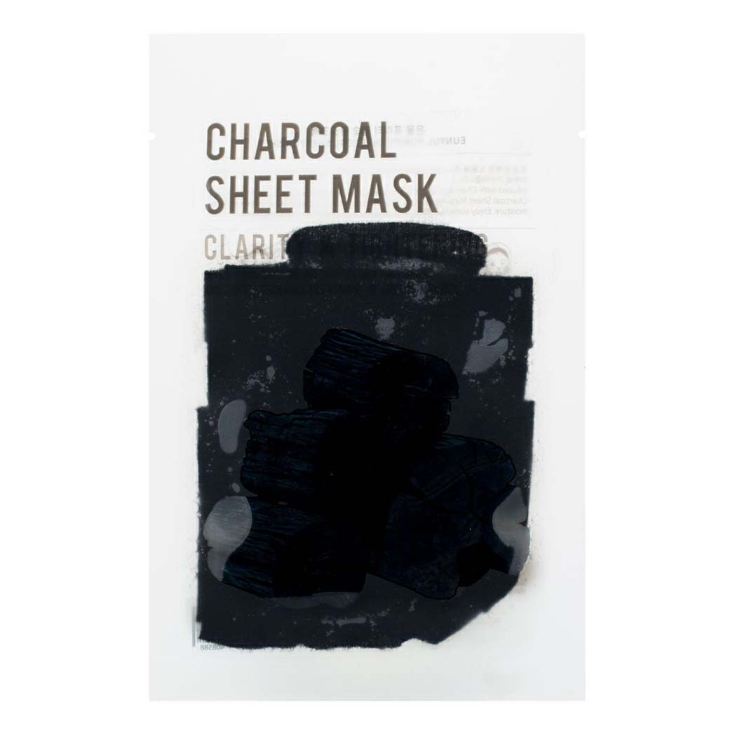 фото Маска тканевая для лица eunyul purity charcoal sheet mask с древесным углем 22 мл