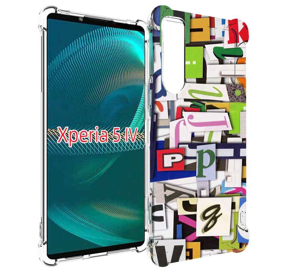 

Чехол MyPads ломанные-буквы для Sony Xperia 5 IV (5-4), Прозрачный, Tocco