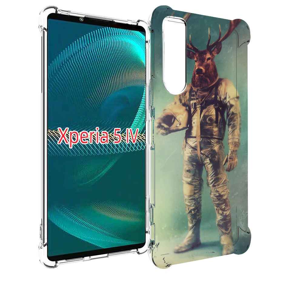 

Чехол MyPads лось космонавт для Sony Xperia 5 IV (5-4), Прозрачный, Tocco