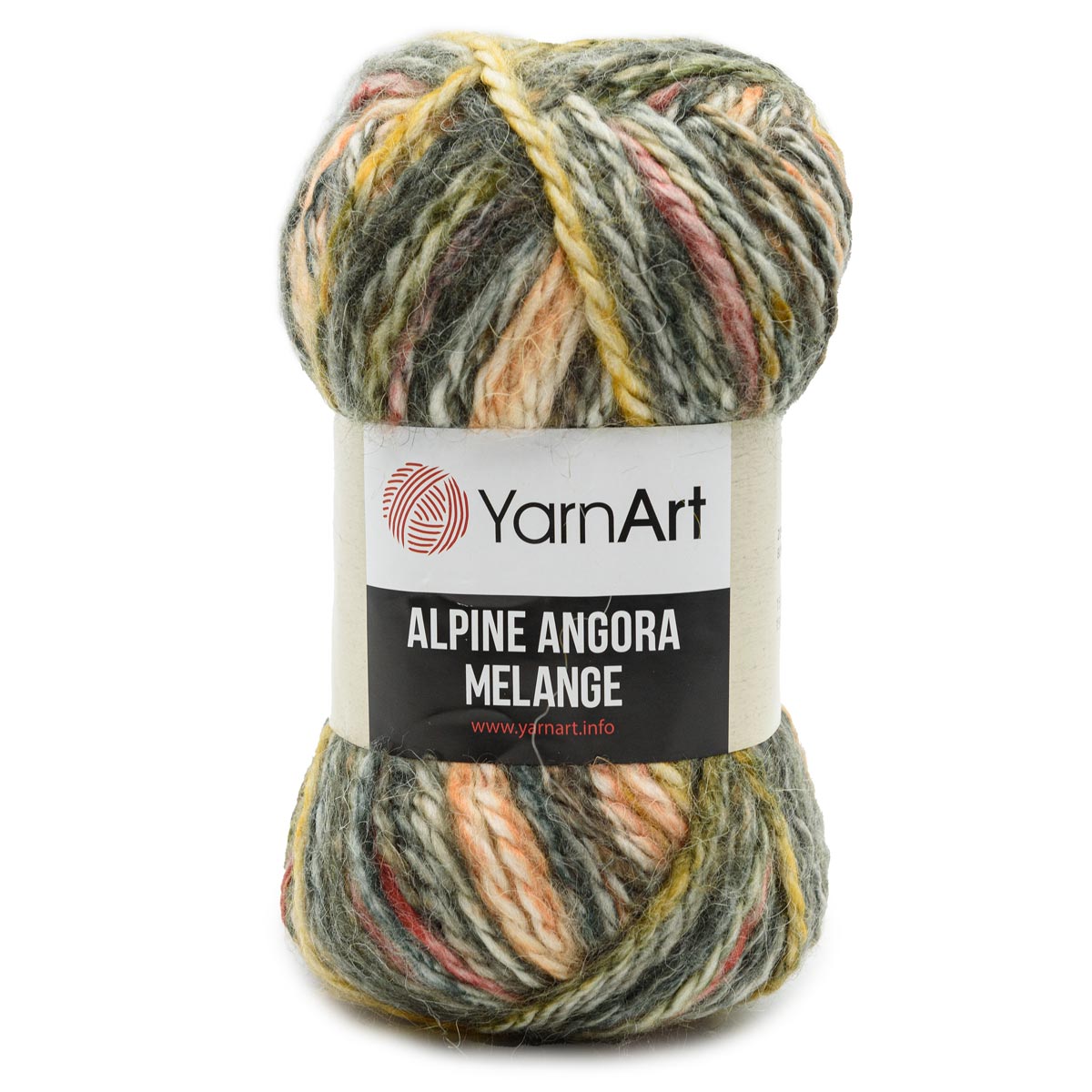 

Пряжа YarnArt Alpine Angora Melange 150г, 150м (шерсть, акрил) (438 меланж), 3 мотка, Alpine Angora Melange