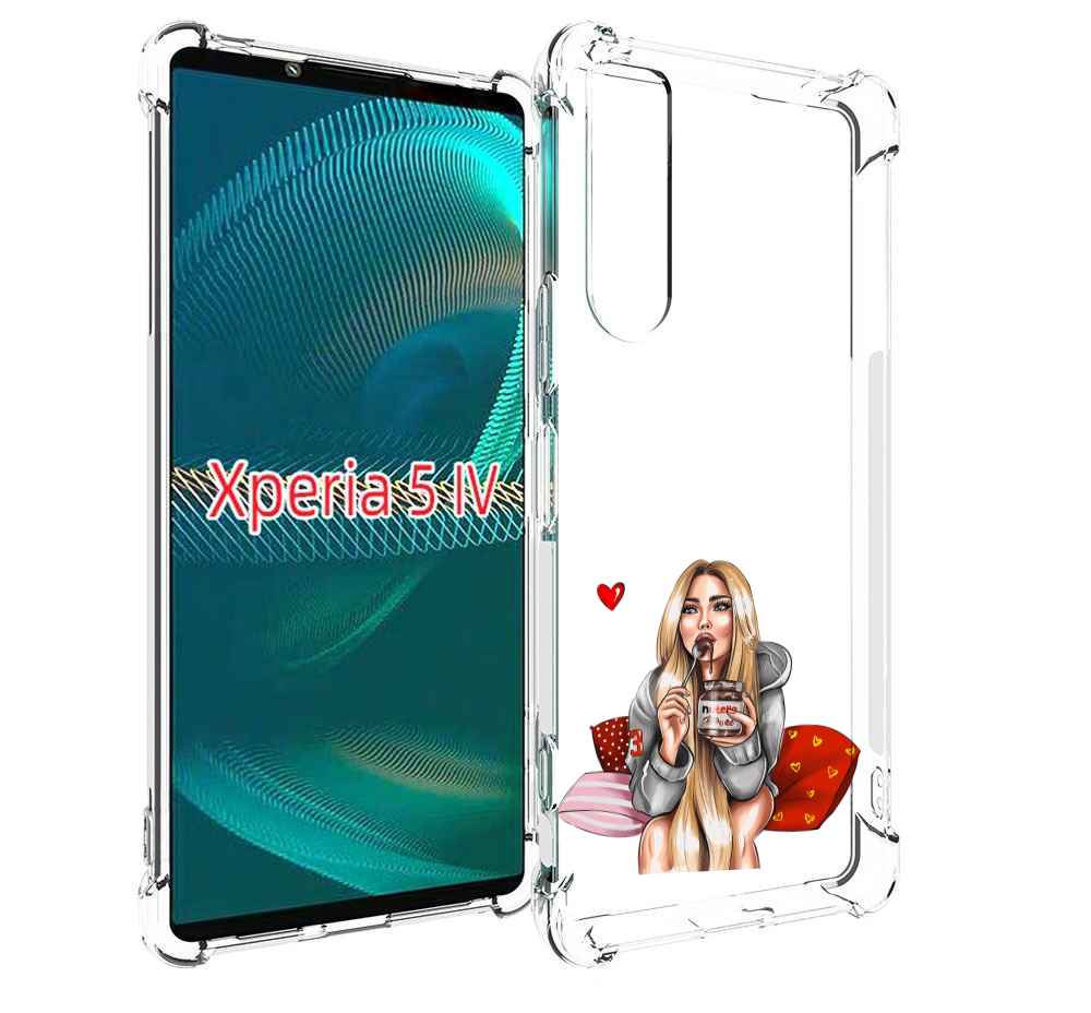 

Чехол MyPads любительница-нутеллы женский для Sony Xperia 5 IV (5-4), Прозрачный, Tocco