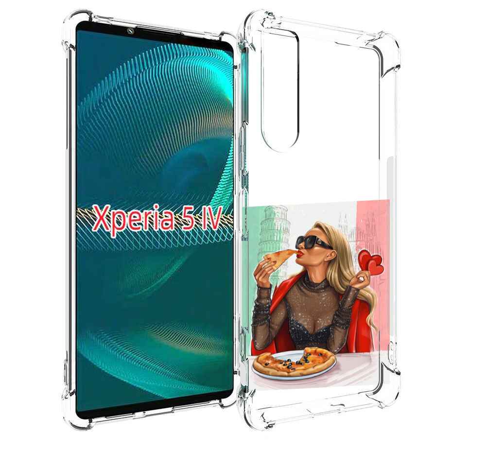 

Чехол MyPads любительница-пиццы женский для Sony Xperia 5 IV (5-4), Прозрачный, Tocco