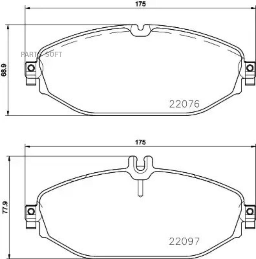 

Тормозные колодки brembo дисковые P50124