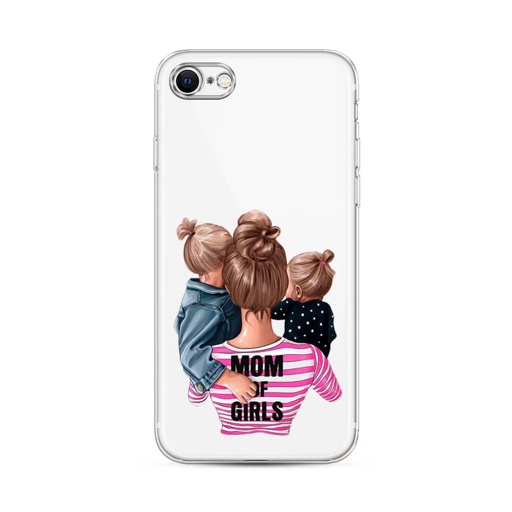 

Чехол Awog на Apple iPhone SE 2020 / Айфон SE 2020 "Mom of Girls", Разноцветный, 12450-6