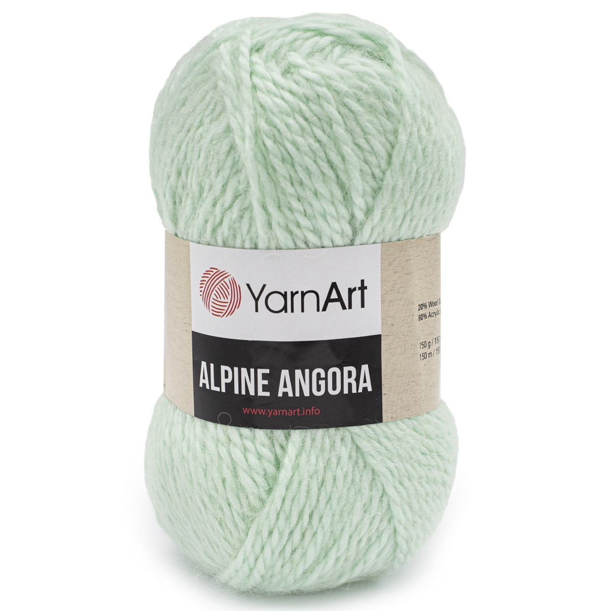 фото Пряжа yarnart 7732064_00011 alpine angora 344 мятный