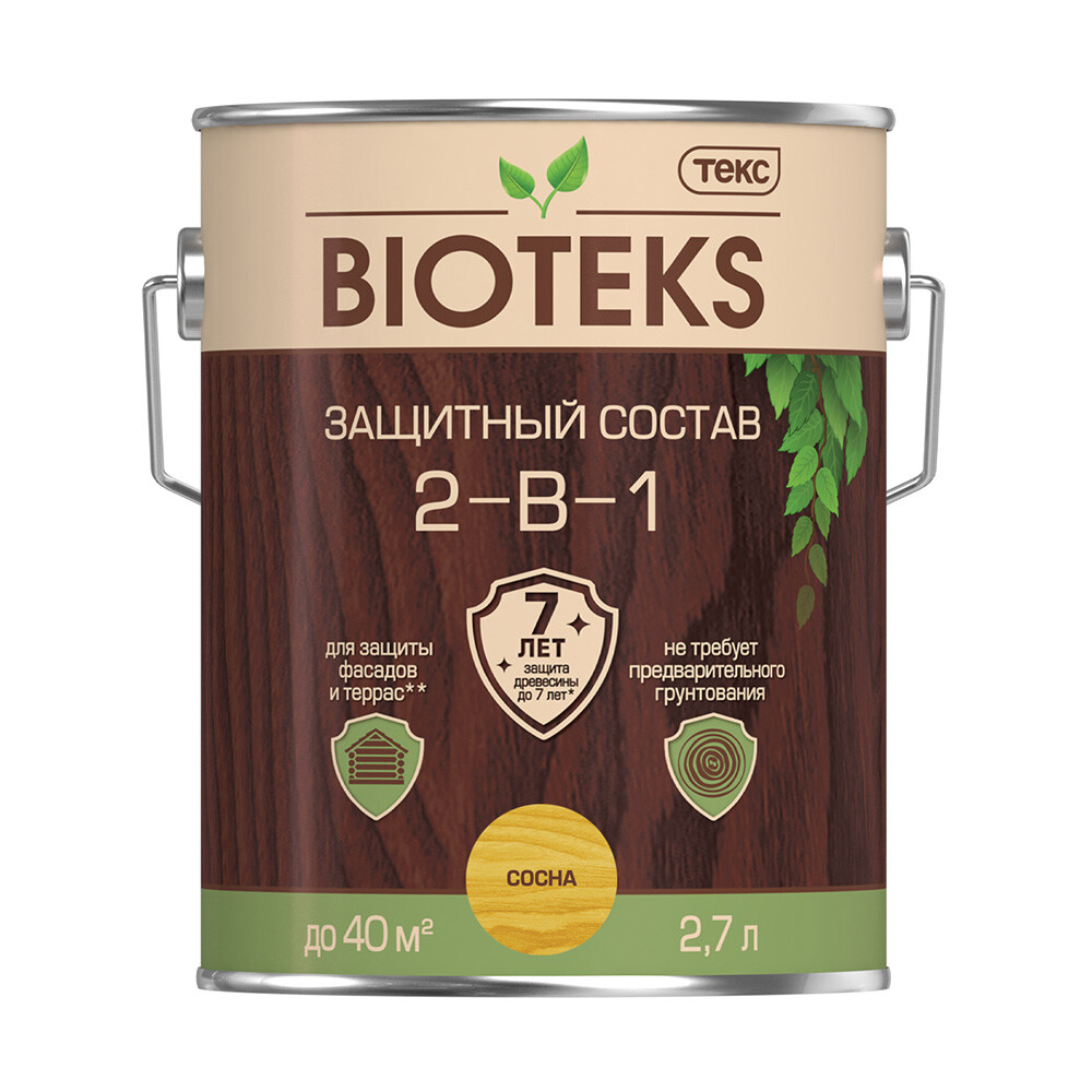 Антисептик Текс Bioteks 144595 сосна 2,7 л