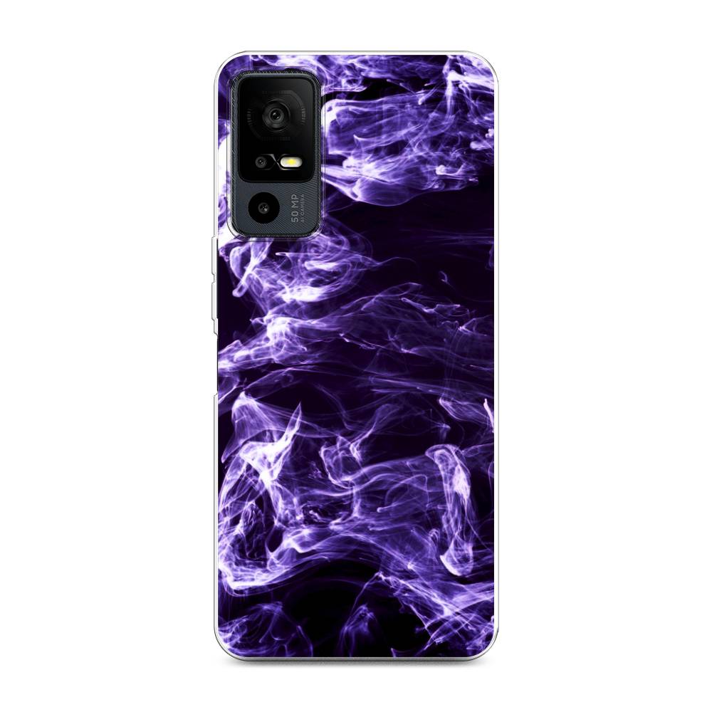 

Чехол на TCL 40R 5G "Фиолетовый дым", Фиолетовый;белый;черный, 291250-3