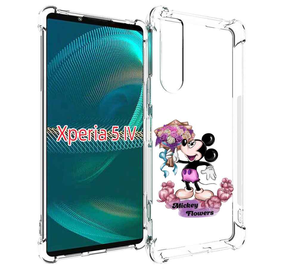 

Чехол MyPads микки-с-цветами женский для Sony Xperia 5 IV (5-4), Прозрачный, Tocco