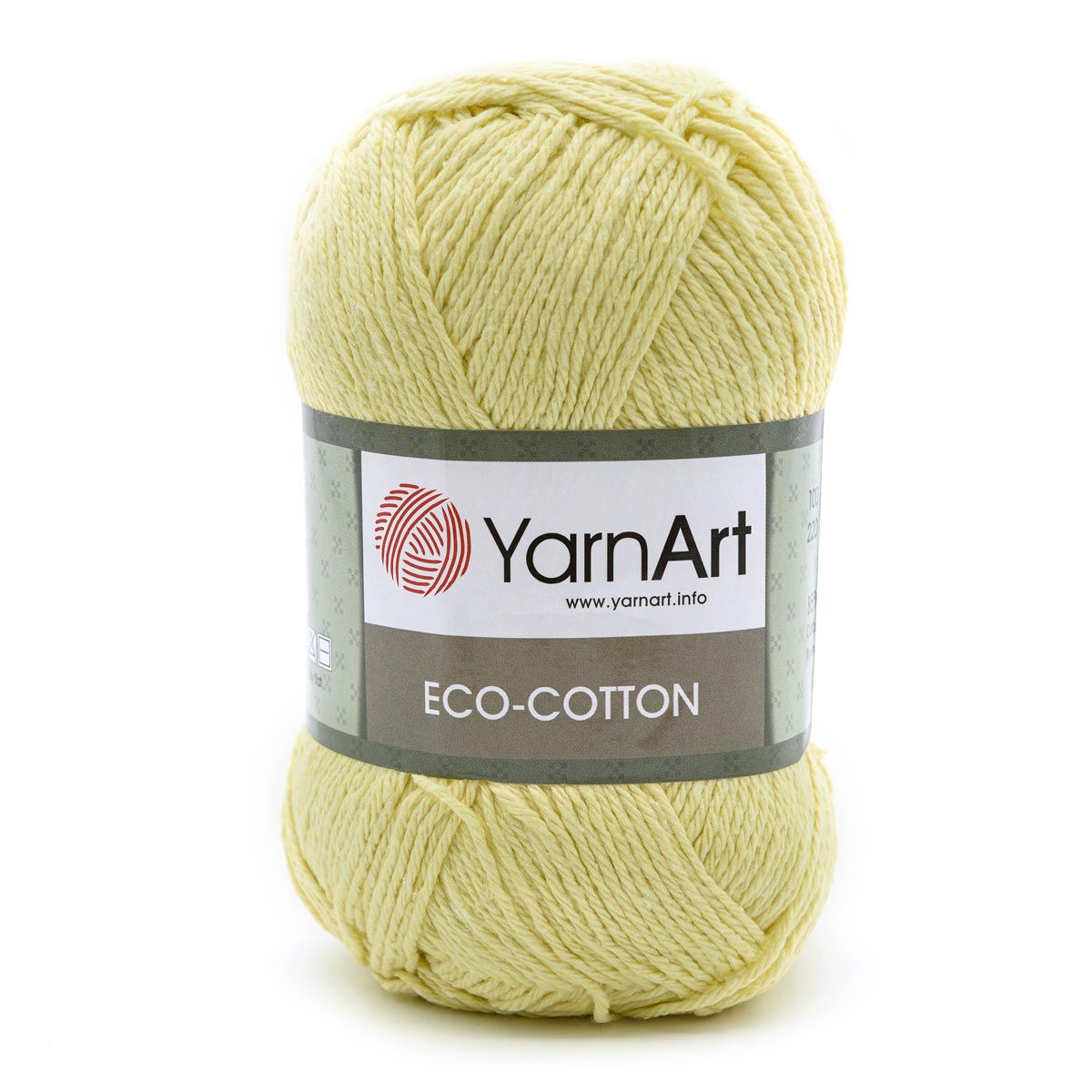 

Пряжа YarnArt 'Eco Cotton' 100г, 220м (85% хлопок, 15% полиэстер) (778 лимонный), 5 мотков
