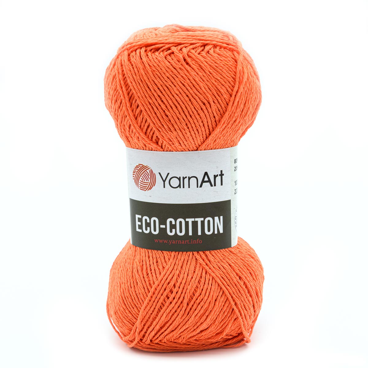 

Пряжа YarnArt 'Eco Cotton', 100г, 220м (хлопок, полиэстер) (800 оранжевый), 5 мотков, Eco Cotton