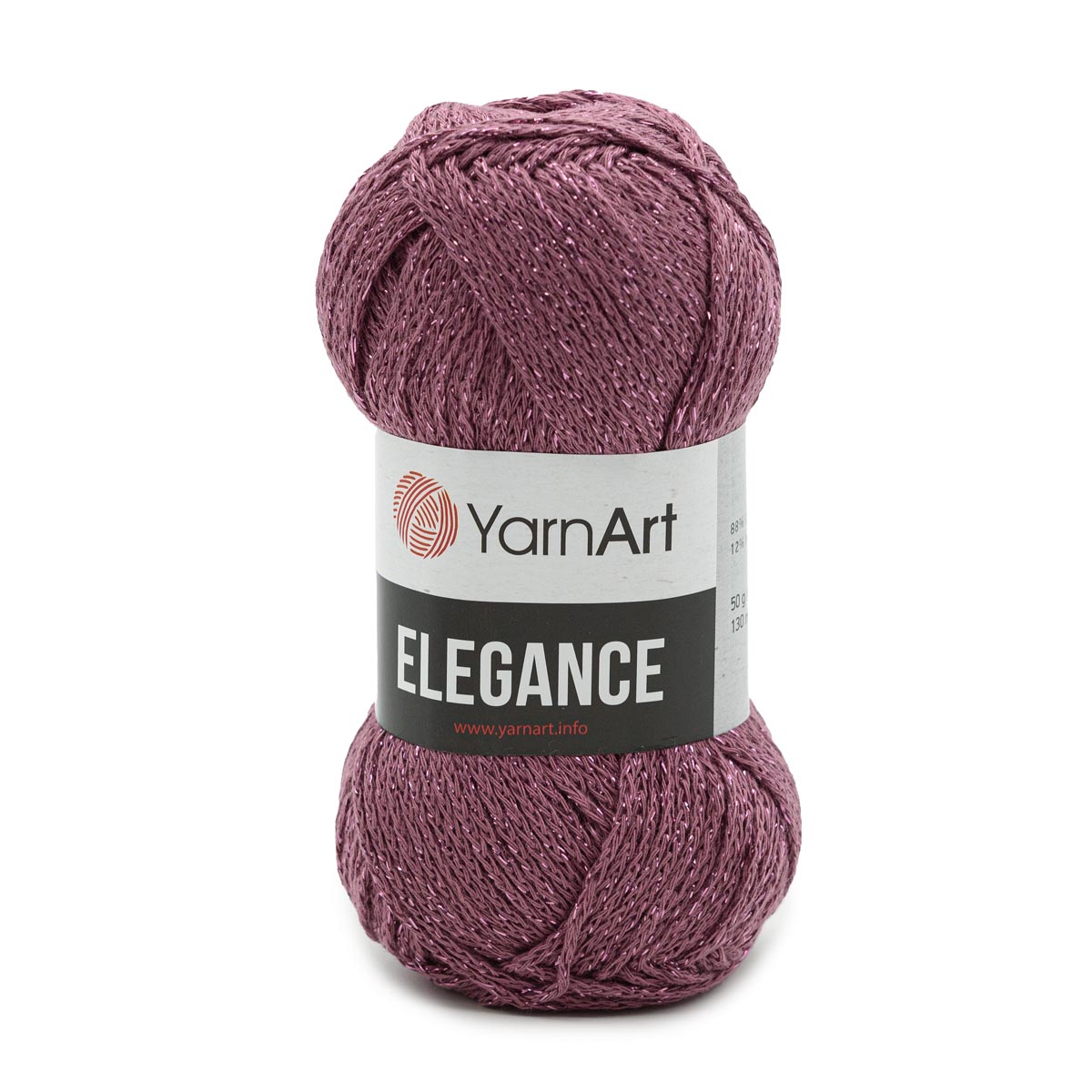 

Пряжа YarnArt Elegance 50г, 130м (хлопок, металлик) (112 тёмно-розовый), 5 мотков, Elegance