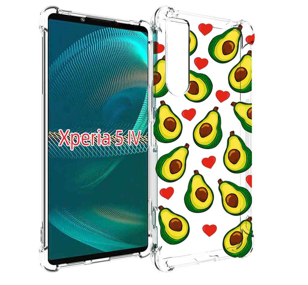 

Чехол MyPads миленькие-авокадо для Sony Xperia 5 IV (5-4), Прозрачный, Tocco