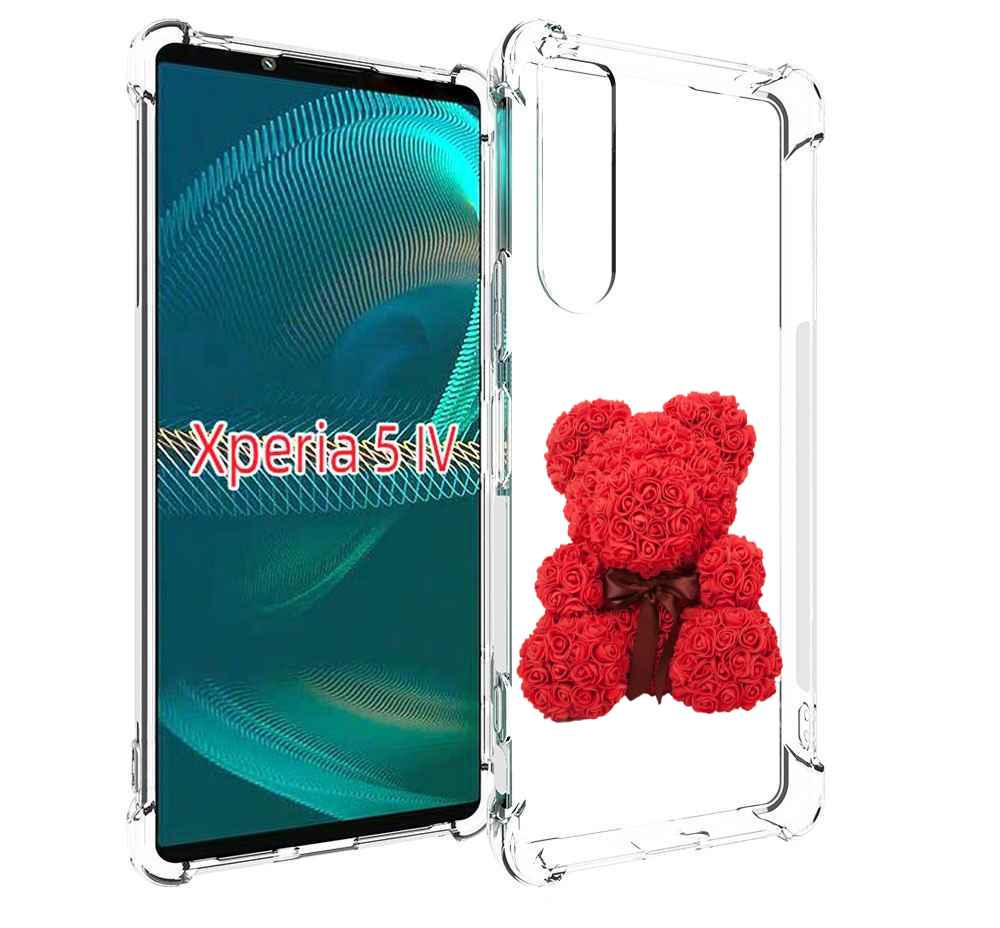 

Чехол MyPads мишка-из-розочек для Sony Xperia 5 IV (5-4), Прозрачный, Tocco