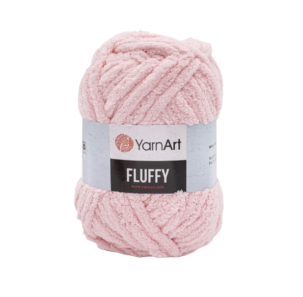 

Пряжа YarnArt Fluffy 150г, 70м (100% микрополиэстер) (714 розовый), 3 мотка, Fluffy