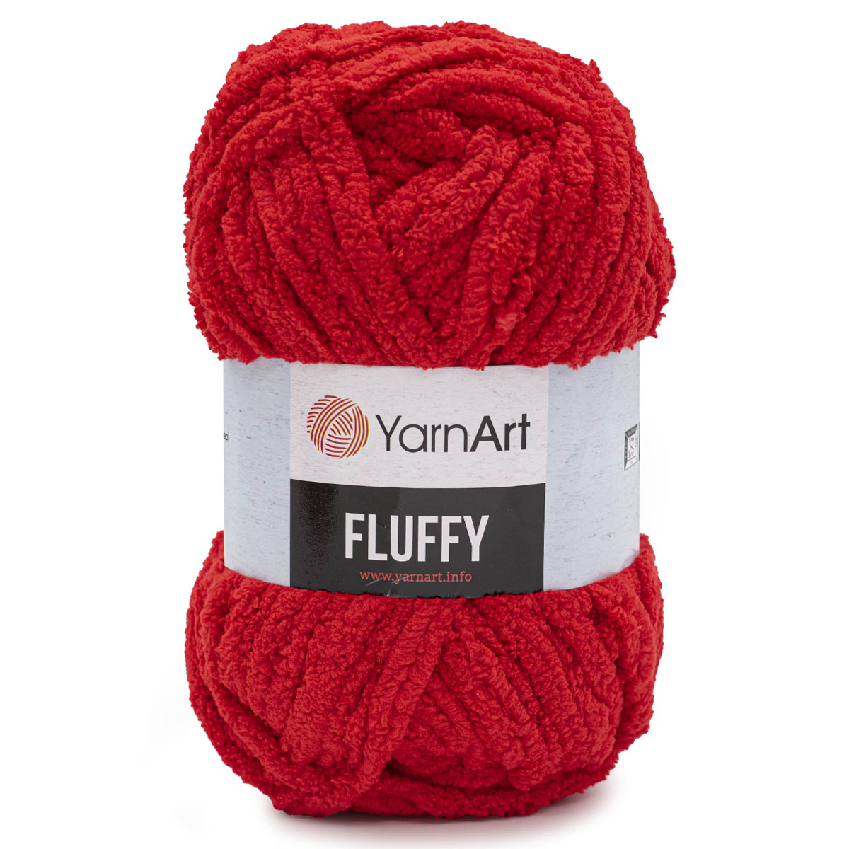

Пряжа YarnArt Fluffy 150г, 70м (100% микрополиэстер) (723 красный), 3 мотка, 7732071