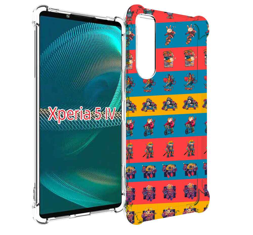 

Чехол MyPads много стикеров для Sony Xperia 5 IV (5-4), Прозрачный, Tocco
