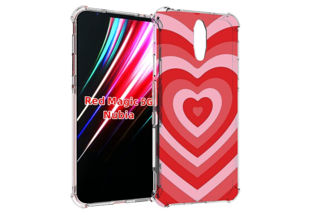 

Чехол MyPads завораживающее сердце женский для ZTE Nubia Red Magic 1 5G, Прозрачный, Tocco