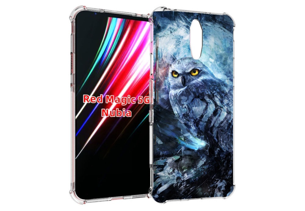 Чехол MyPads замороженная-сова для ZTE Nubia Red Magic 1 5G
