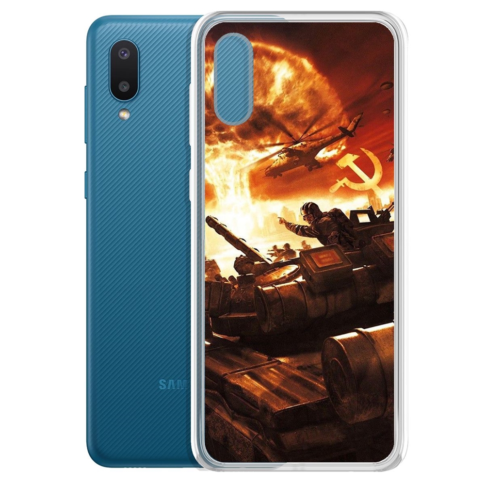

Чехол-накладка Красная Угроза для Samsung Galaxy A02 (A022), Прозрачный