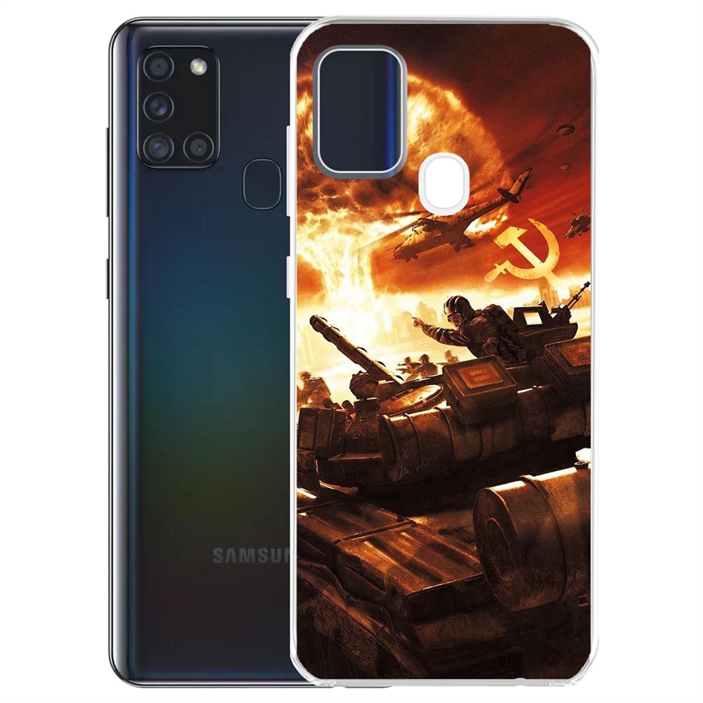 

Чехол-накладка Красная Угроза для Samsung Galaxy A21s (A217), Прозрачный